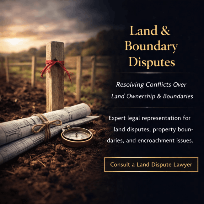 Land & Boundary Disputes Land & Boundary Disputes